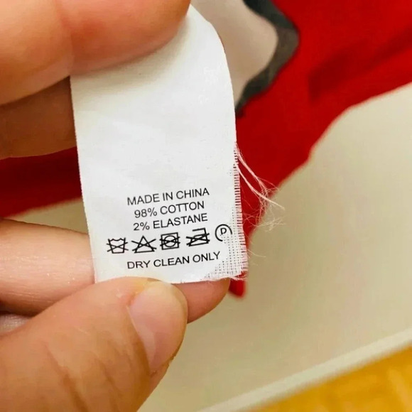 Kate Spade - Red Multi Haute Stuff Geo Border Poplin A-line Midi Skirt - Picture 9 of 9